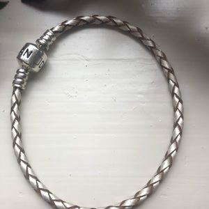 Pandora leather braided bracelet